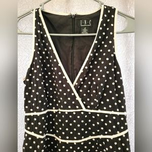 Black and White Sleeveless Dress